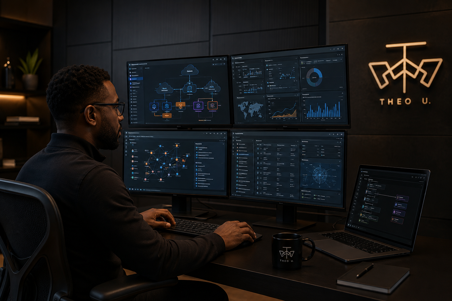 Black cloud professional using AI-assisted infrastructure and operations workflows